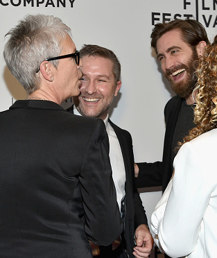 NEW YORK, NY - APRIL 21:  Jamie Lee Curtis, Greg Campbell, Riva Marker and Jake Gyllenhaal attend the "Hondros" Premiere during 2017 Tribeca Film Festival at Cinepolis Chelsea on April 21, 2017 in New York City.  (Photo by Mike Coppola/Getty Images for Tribeca Film Festival )