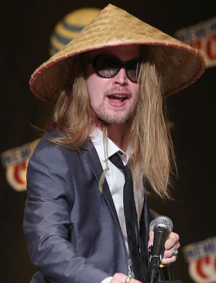 NEW YORK, NY - OCTOBER 09:  Actor Macaulay Culkin and Writer Tom Root speak at the Adult Swim Panel: Robot Chicken. Adult Swim at New York Comic Con 2015 at the Jacob Javitz Center on October 9, 2015 in New York, United States. 25749_002 037.JPG  (Photo by Cindy Ord/Getty Images For Turner)