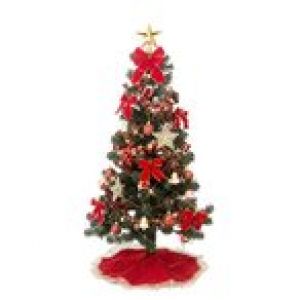 クリスマス屋 クリスマスツリー クリスマスツリーセット 120cm オーナメント レッドゴールド セットツリー