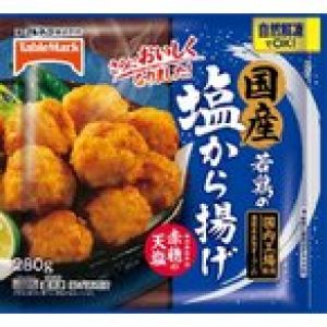 【送料無料】テーブル　国産若鶏の塩から揚げ　280ｇ×15袋(1ケース) 【冷凍】