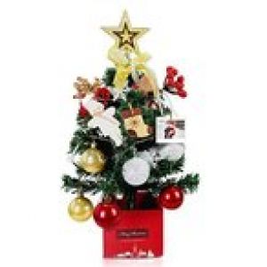 クリスマスツリー 52CM 卓上 クリスマスツリー ミニ クリスマスツリー コンパクト 電飾つき セット おしゃれ 高級クリスマスツリー か