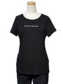 (バナナリパブリック) Banana Republic バナリパ レディース ロゴプリント 半袖 Tシャツ カットソー 黒 [ブラック/W-logo] 並行輸入品 XSサイズ