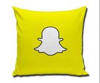 snapchat logo Pillow 20X20 ONE SIDE by LightCreative [並行輸入品]