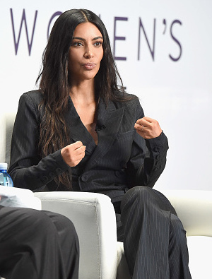 NEW YORK, NY - JUNE 13:  Kim Kardashian West speaks during the the 2017 Forbes Women's Summit at Spring Studios on June 13, 2017 in New York City.  (Photo by Gary Gershoff/WireImage)