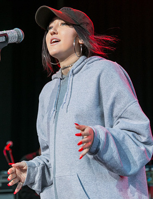 STERLING HEIGHTS, MI - JUNE 25:  Noah Cyrus performs at Michigan Lottery Amphitheatre on June 25, 2017 in Sterling Heights, Michigan.  (Photo by Scott Legato/Getty Images)