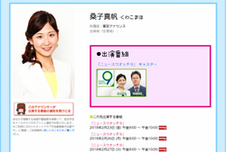 NHK・桑子真帆アナ、スピード離婚＆不倫デート報道からの結婚発表――「ほんわかした性格」というイメージにズレが生じた瞬間の画像1